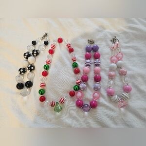 Hot Topic Colorful Beaded Necklaces Set